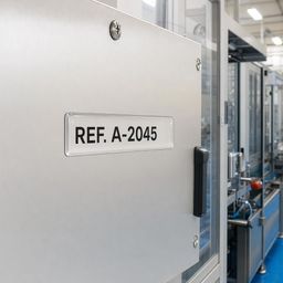 Étiquette doming résine pour identification d'équipements