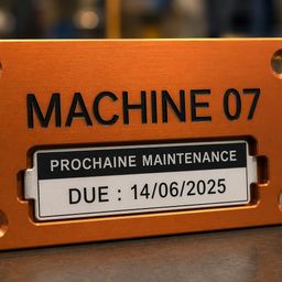 Plaques de traçabilité avec perçages pour mise à jour terrain