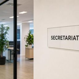 Plexiglas usiné sur mesure pour signalétique intérieure