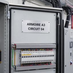 Étiquettes et plaques en aluminium pour l'électronique et l'énergie