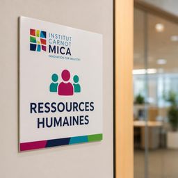 Signalétique intérieure multicolore pour environnements tertiaires