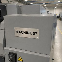 Plaques d'identification machine et marquage réglementaire
