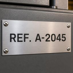 Plaques d'identification machine et marquage réglementaire