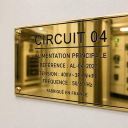 Marquage durable d'équipements et de locaux techniques
