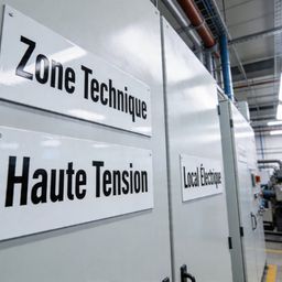 Signaliser les zones techniques et équipements industriels