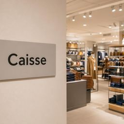 Intérieur magasin : une signalétique qui résiste à l'usage quotidien