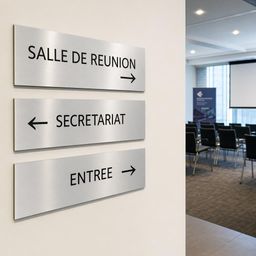 Événements d'entreprise : panneaux et supports directionnels