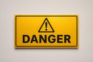Plaque avertissement sécurité — Pictogramme danger / Aluminium / Sur mesure