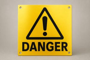 Plaque de sécurité industrielle — Danger / Interdiction / Obligation / Secours