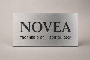 Trophée sur mesure personnalisé — Gravure laser / Métal & Plexiglas / Sur mesure