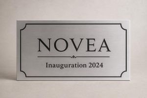 Plaque événementielle personnalisée — Inauguration / Sponsoring / Commémoration