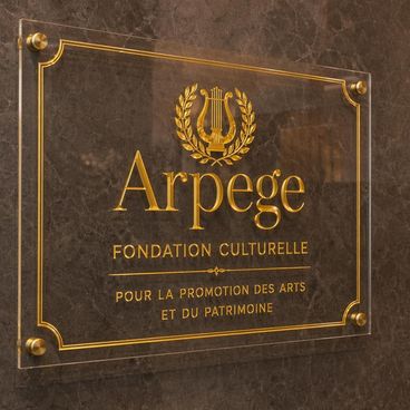 Signalétique institutionnelle et éditions limitées dorées