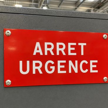 Signalétique machine en milieu corrosif