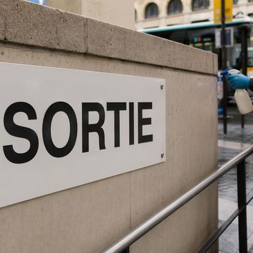 Zones urbaines : traitement anti-graffiti pour signalétique publique