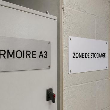 Plaques Dibond et polycarbonate pour signalétique industrielle
