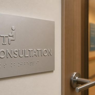 Accessibilité PMR : plaques braille et relief tactile en ERP
