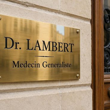 Signalétique de façade pour médecin ou spécialiste
