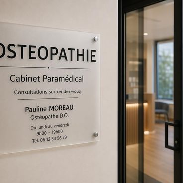 Plaque professionnelle pour professions paramédicales