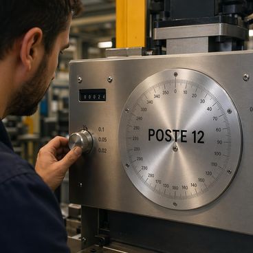 Cadrans de réglage pour équipements spéciaux sur mesure