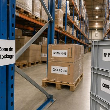 Identification produit et marquage logistique en entrepôt