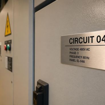Signaler les risques avec une étiquette technique avertissement