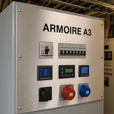 Interface de contrôle pour armoires électriques et coffrets