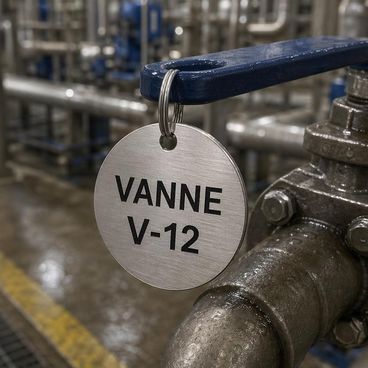 Repérage permanent de vannes en environnement agressif