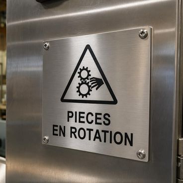 Affichage des consignes de sécurité machine