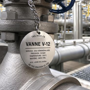 Identification des vannes et circuits de fluides