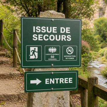 Affichage réglementaire et information touristique en site classé
