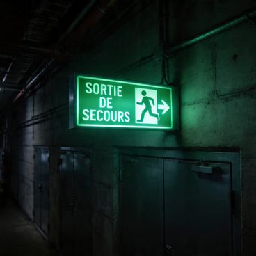 Évacuation visible même sans électricité