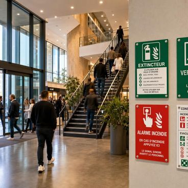 Signalétique réglementaire pour ERP et chantiers