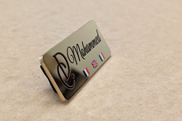 Badge professionnel personnalisé