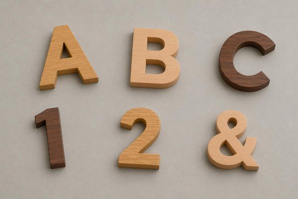 Lettres en Bois Découpées sur Mesure