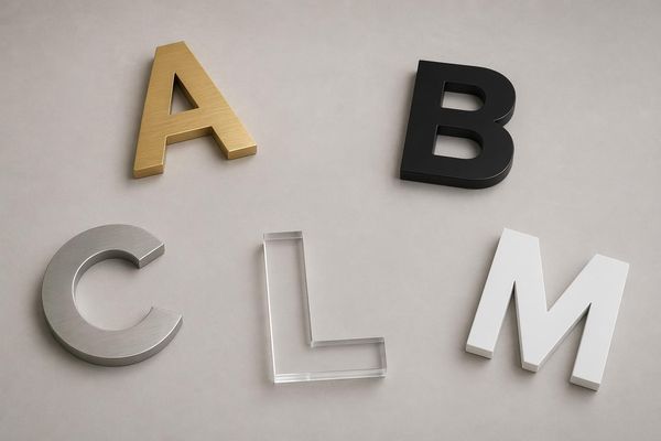 Lettres pour Enseigne sur Mesure