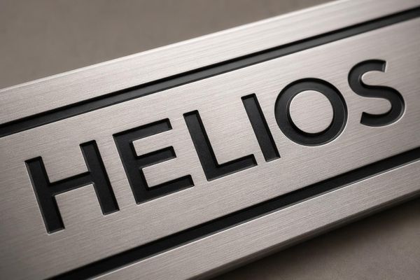 Enseigne aluminium personnalisée