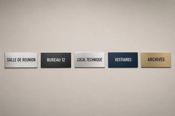 Plaque porte bureau personnalisée