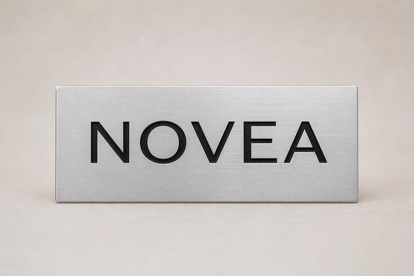 Plaque professionnelle aluminium