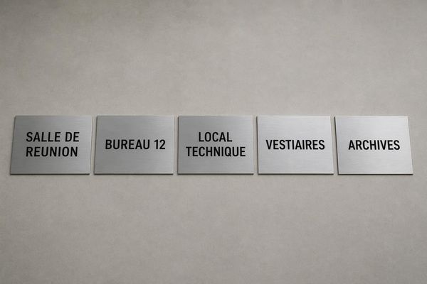Plaque professionnelle aluminium