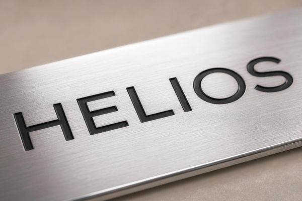 Plaque professionnelle aluminium