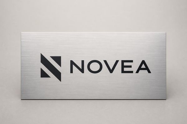 Plaque professionnelle avec logo