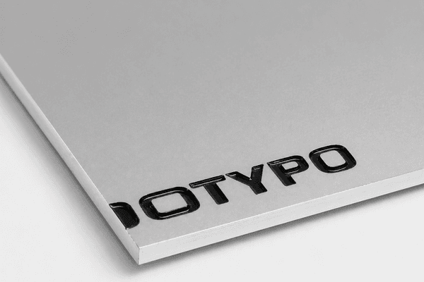 Plaque aluminium gravée sur mesure
