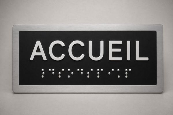 Plaque braille tactile ERP
