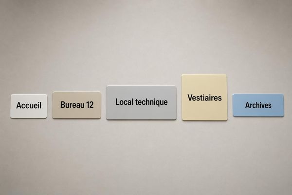 Étiquette plastique adhésive