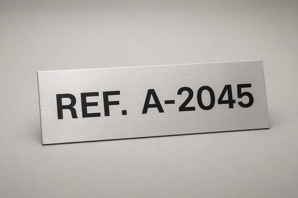 Étiquette technique industrielle