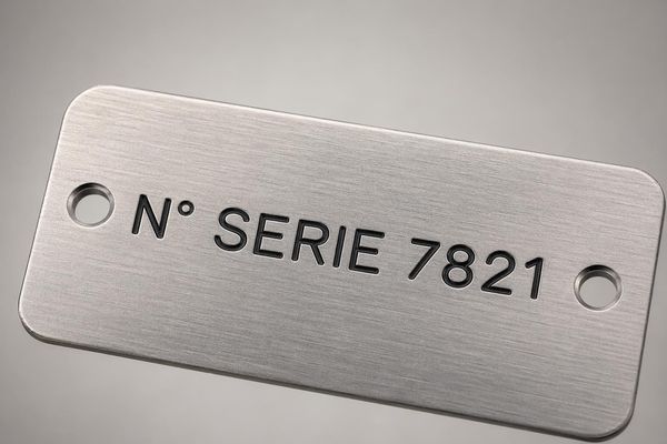 Étiquette technique industrielle