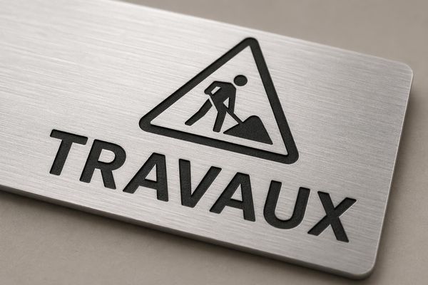 Plaque avertissement sécurité