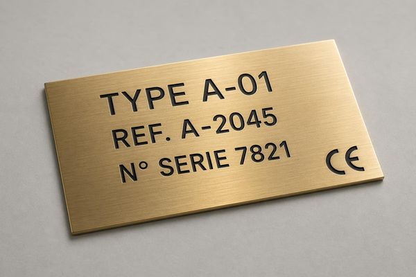 Plaque constructeur CE