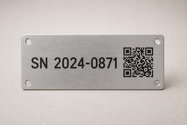 Plaque logistique identification