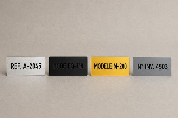 Plaque logistique identification